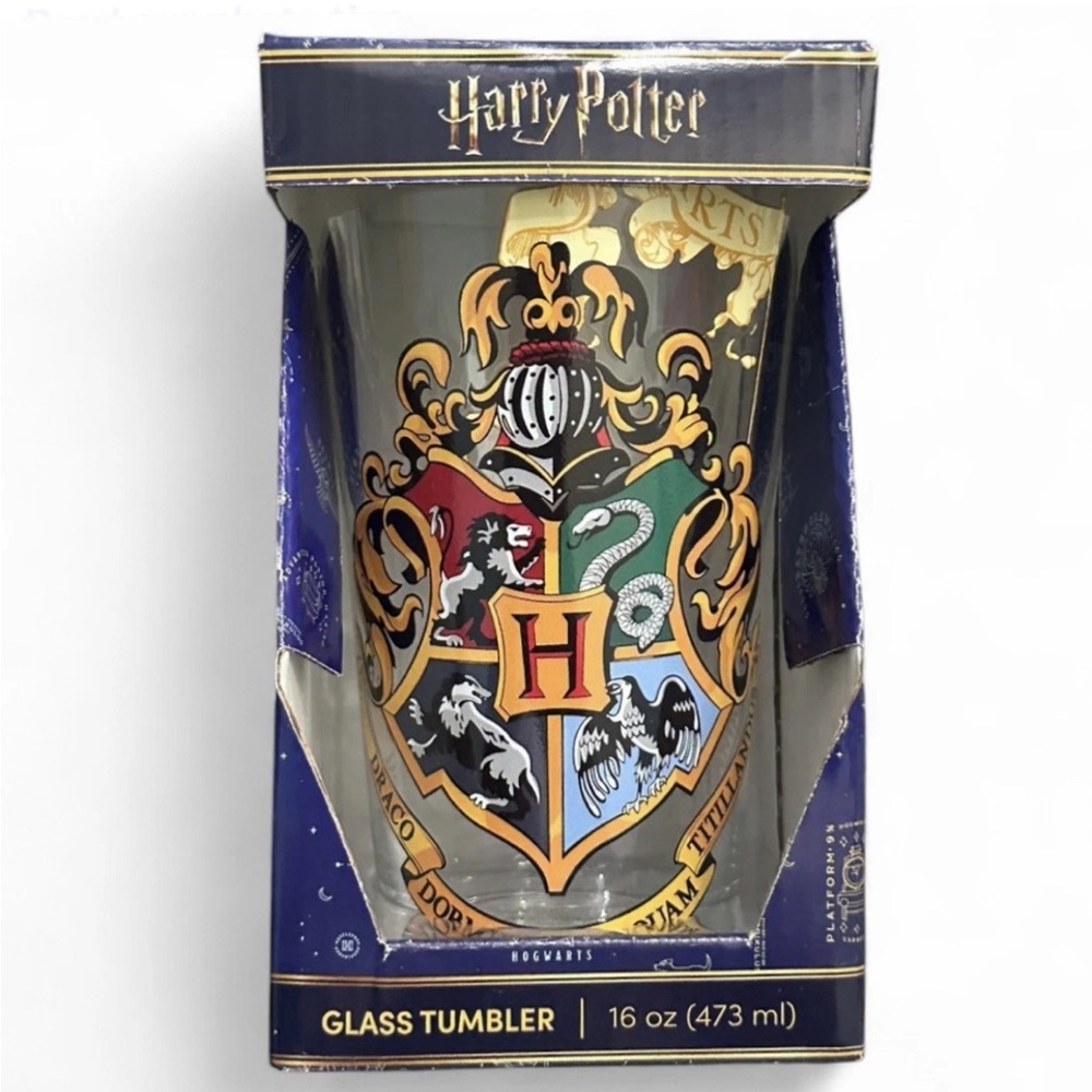 NWT Harry Potter Collectible 16 Oz. Glass Tumbler